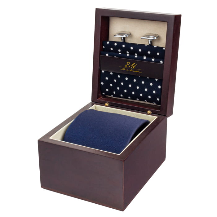 Gift set - tie + pocket square + cufflinks