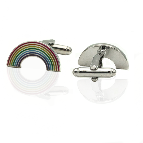 EM men's accessories spinki do mankietów tęcza. png