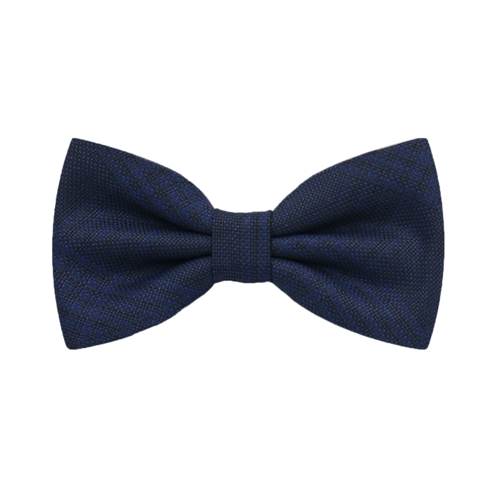 Mucha wełniana granatowa w delikatne paski