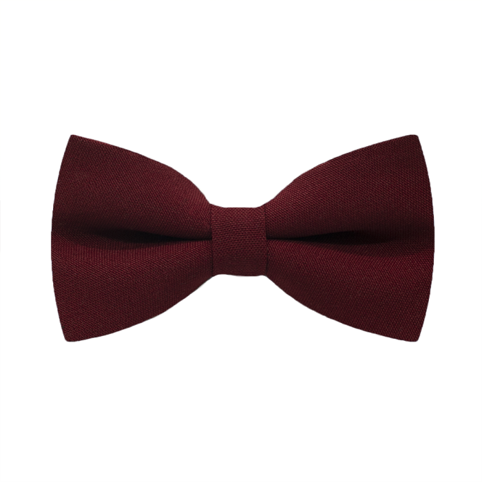 EM men's accessories mucha bordowa gładka