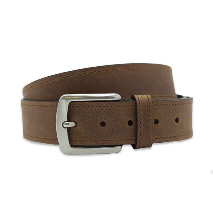 Pasek casualowy skóra naturalna brązowy cieniowany em mens accessories