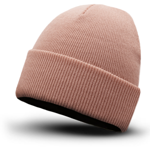 Czapka zimowa beanie - zgaszony róż EM