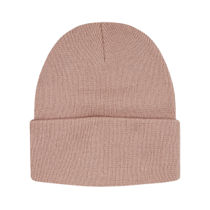 Czapka zimowa beanie - zgaszony róż EM