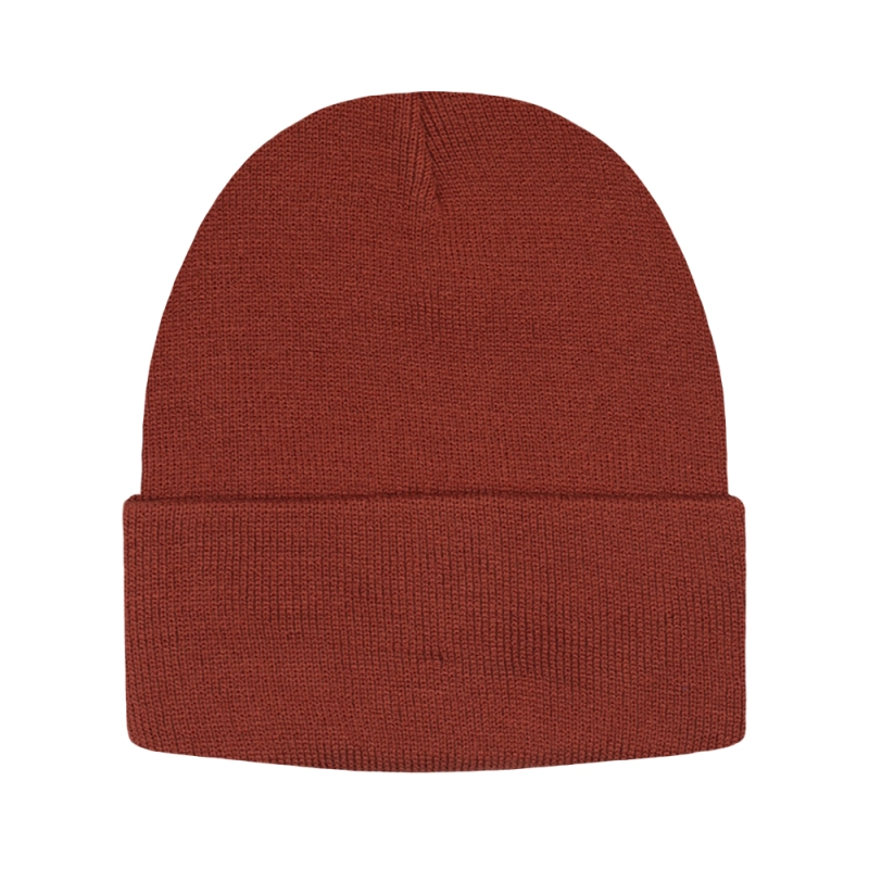 Czapka zimowa beanie - ceglasta EM 66