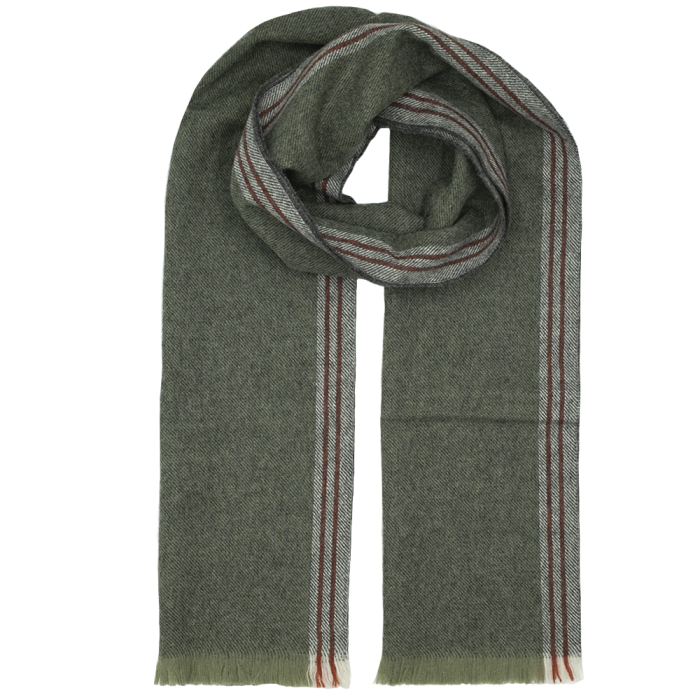 Szalik z wełny w kolorze zielonym EM 42