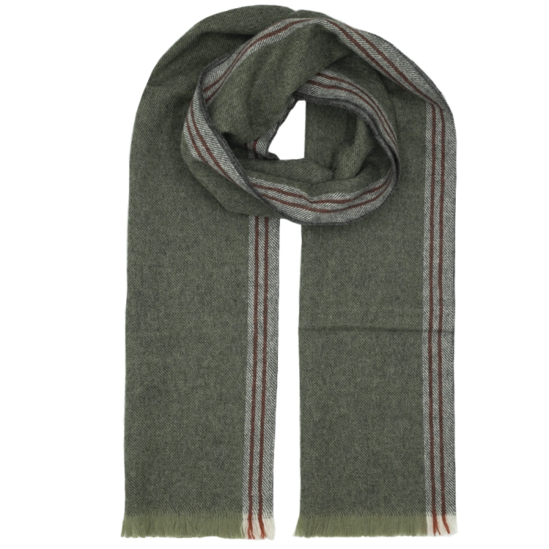 Szalik z wełny w kolorze zielonym EM 42