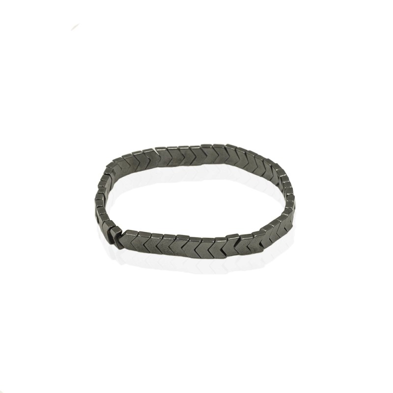 EM men's accessories bransoletka koraliki w kolorze srebrnym.jpg