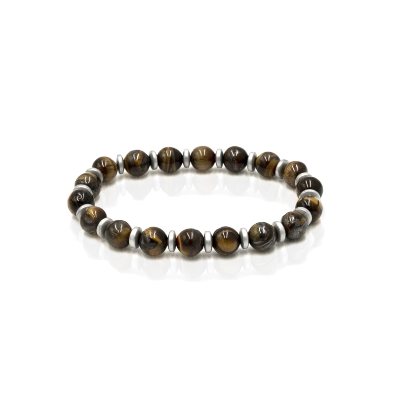 EM men's accessories bransoletka w kolorze czarno-brązowym.jpg