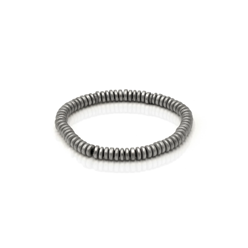 Bransoletka koraliki w kolorze srebrnym EM men's accessories.jpg