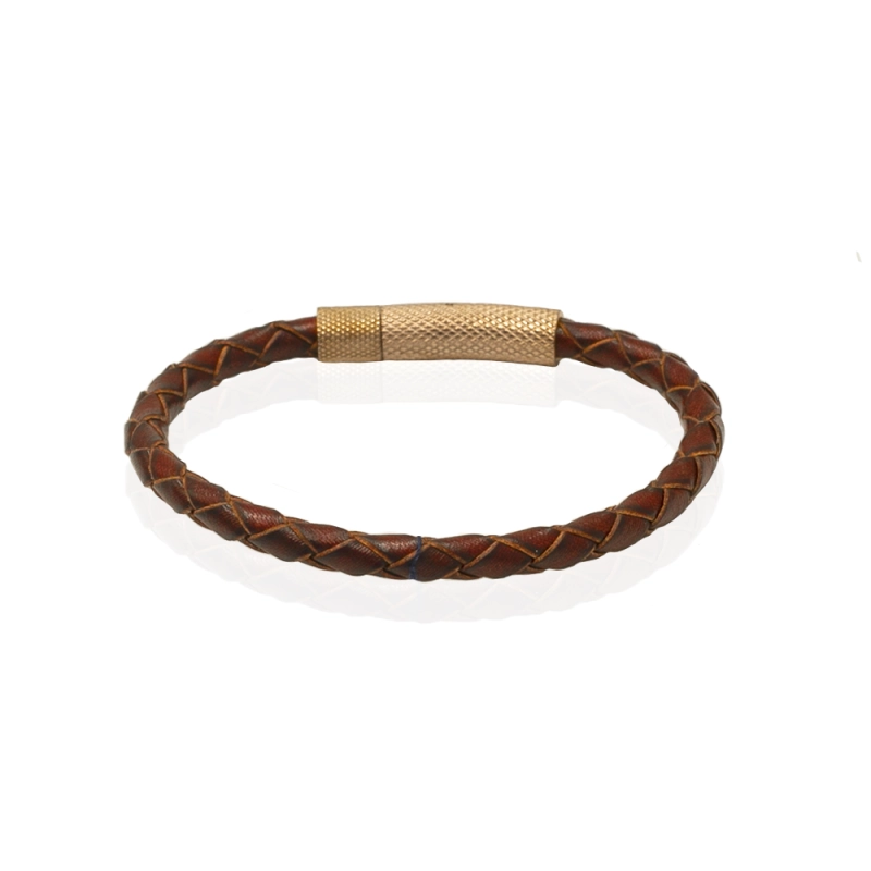EM men's accessories bransoletka skórzana brązowa.jpg