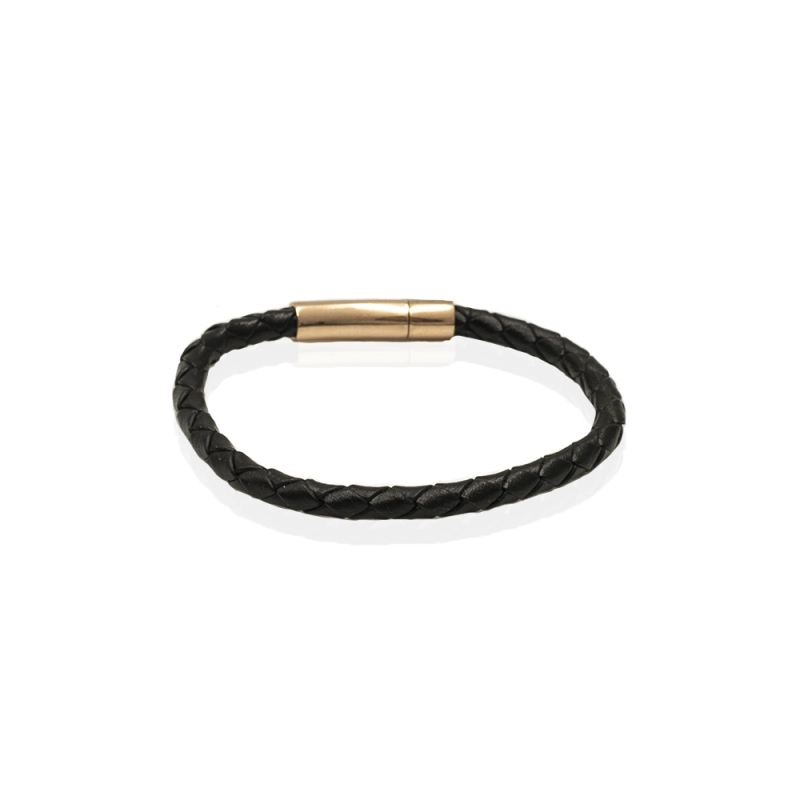 EM men's accessories bransoletka skórzana czarna.jpg