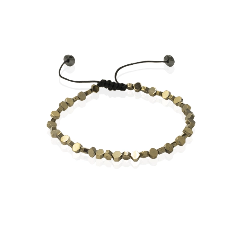 EM men's accessories  bransoletka koraliki w kolorze złotym.jpg