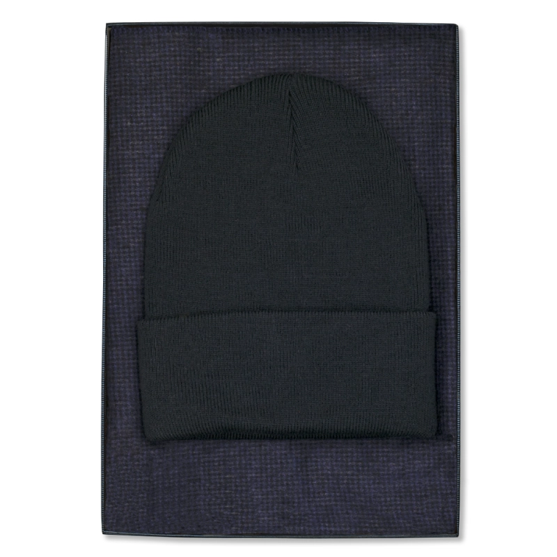 EM men's accessories zestaw szalik+czapka w kolorze granatowym