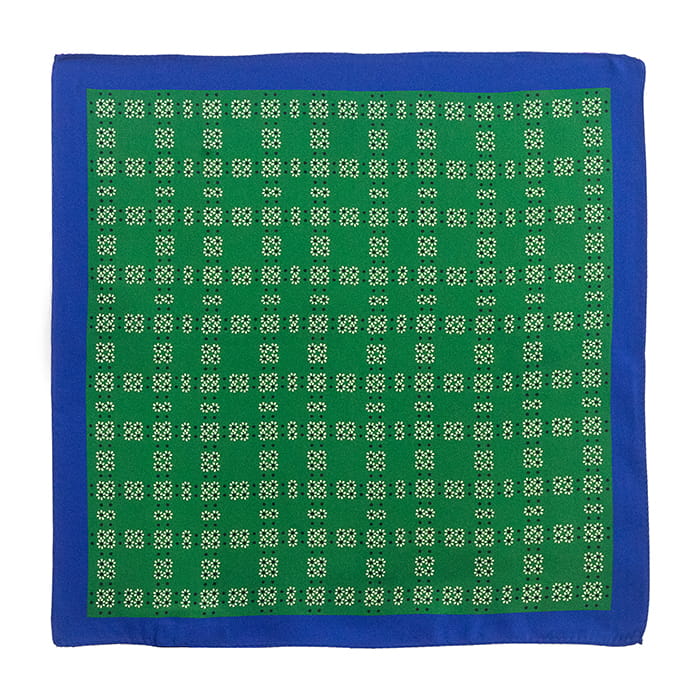 EM Men's Accessories poszetka jedwabna zielona niebieska w kwiatki.jpg