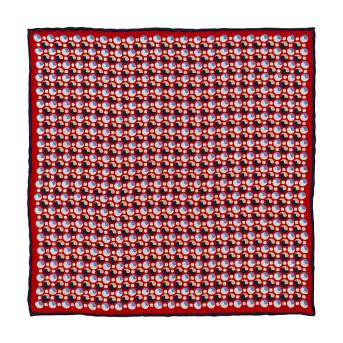 EM Men's Accessories poszetka jedwabna czerwona mikrowzór.jpg