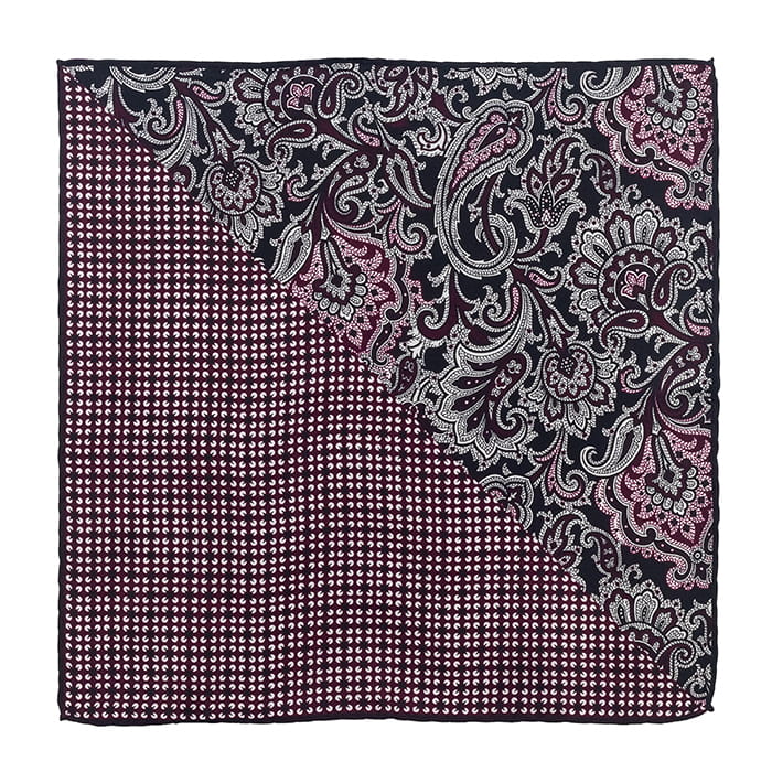 EM Men's Accessories poszetka jedwabna fioletowa paisley.jpg