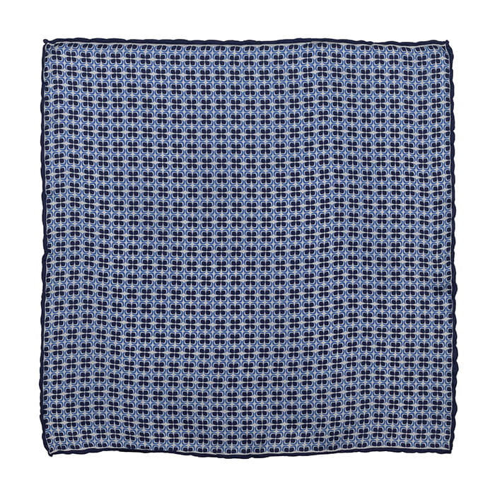 EM Men's Accessories poszetka niebieska w mikrowzory jedwabna.jpg