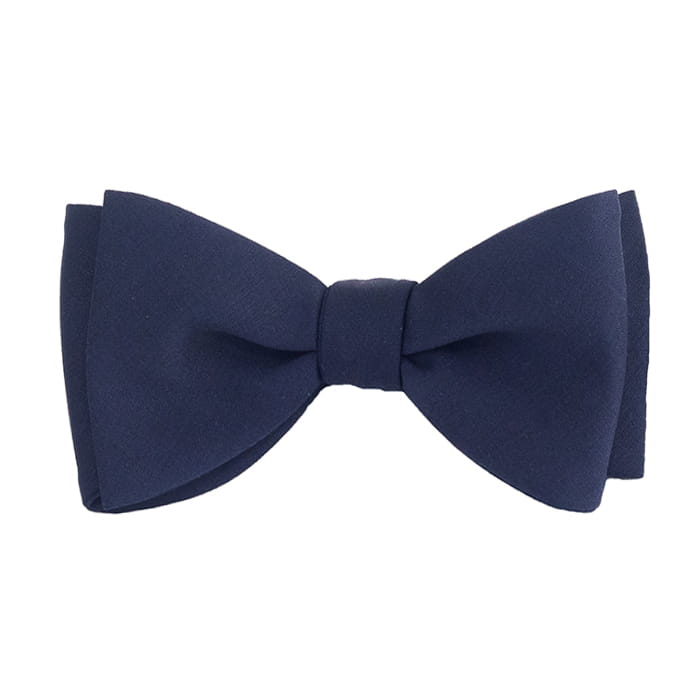 Mucha wełniana do wiązania - granatowa gładka