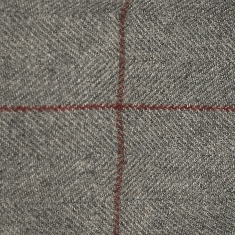 Kaszkiet jesienny wełniany szary w jodełkę EM 1