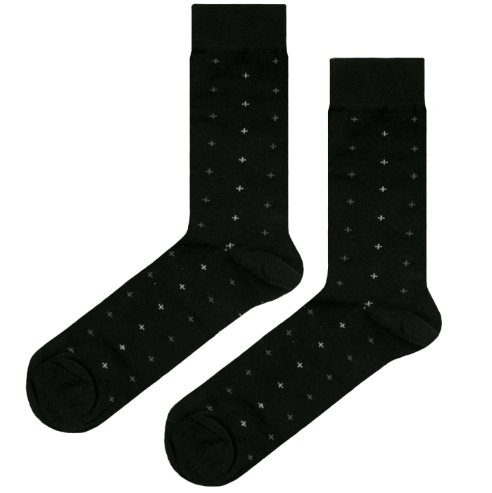 EM men's accessories skarpetki męskie garniturowe granatowe w plusy z bambusa.jpg