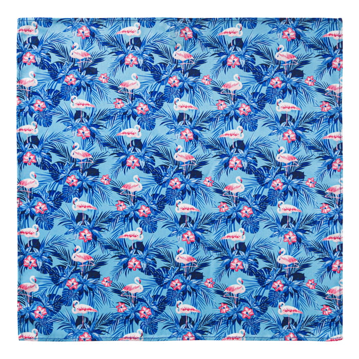 EM men's accessories Poszetka niebieska we flamingi jedwabna.jpg