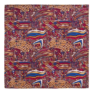 EM Men's Accessories poszetka jedwabna bordowa we wzory.jpg