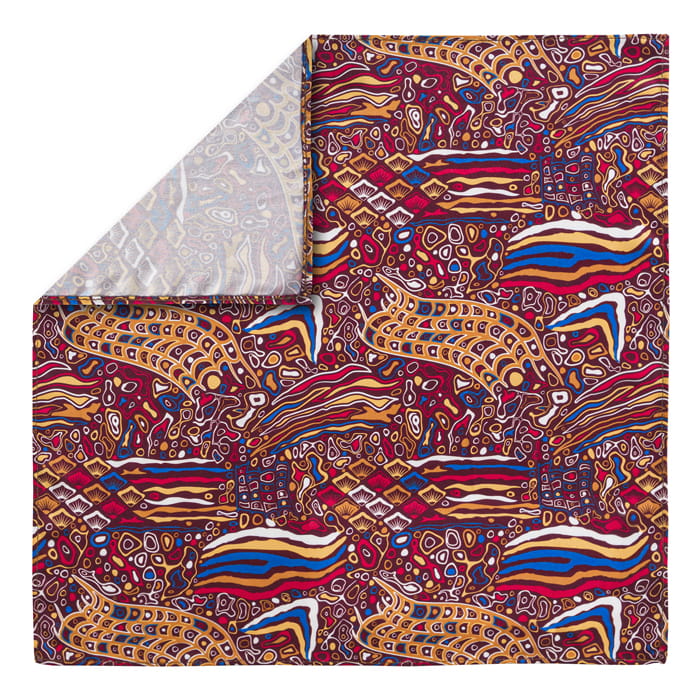 EM Men's Accessories poszetka jedwabna bordowa we wzory.jpg