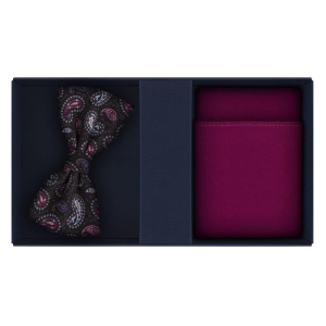 EM men's accessories zestaw mucha z poszetką
