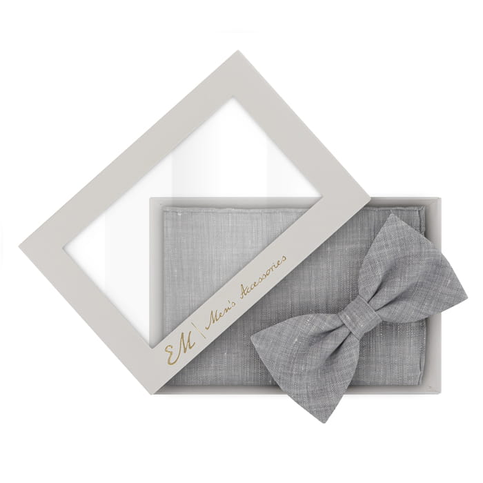 EM men's aaccessories zestaw mucha z poszetką