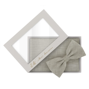 EM men's accessories zestaw mucha z poszetką