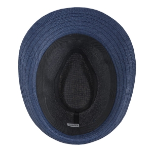 kapelusz letni em mens accessories trilby granatowy w kotwice