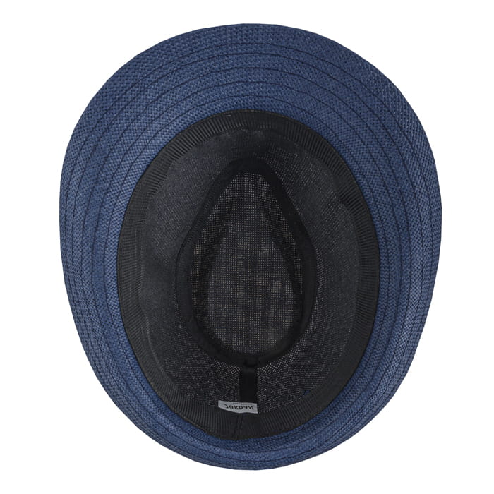 kapelusz letni em mens accessories trilby granatowy w kotwice
