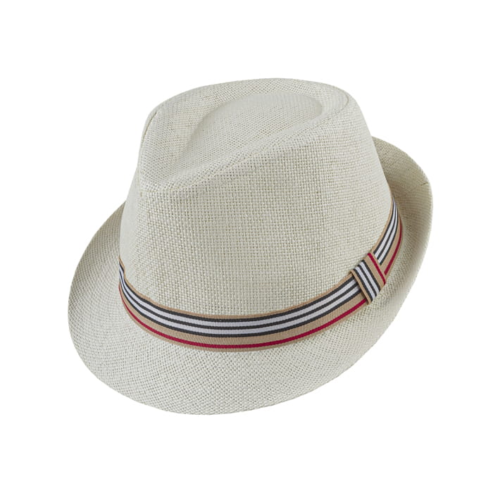 kapelusz letni em mens accessories trilby kremowy burberry