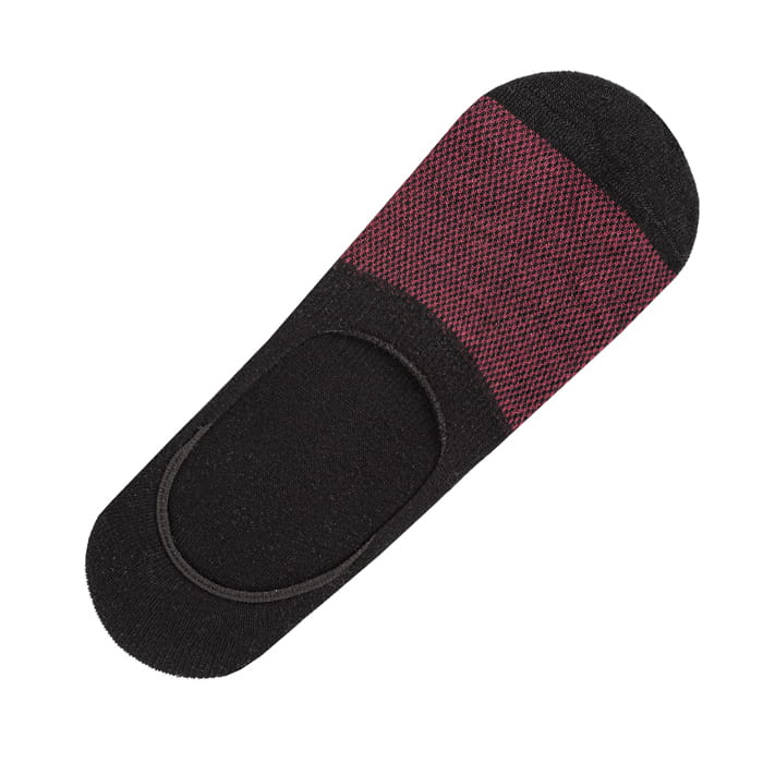 EM Men's Accessories skarpetki niewidoczne stopki czarno-różowe bawełniane.jpg
