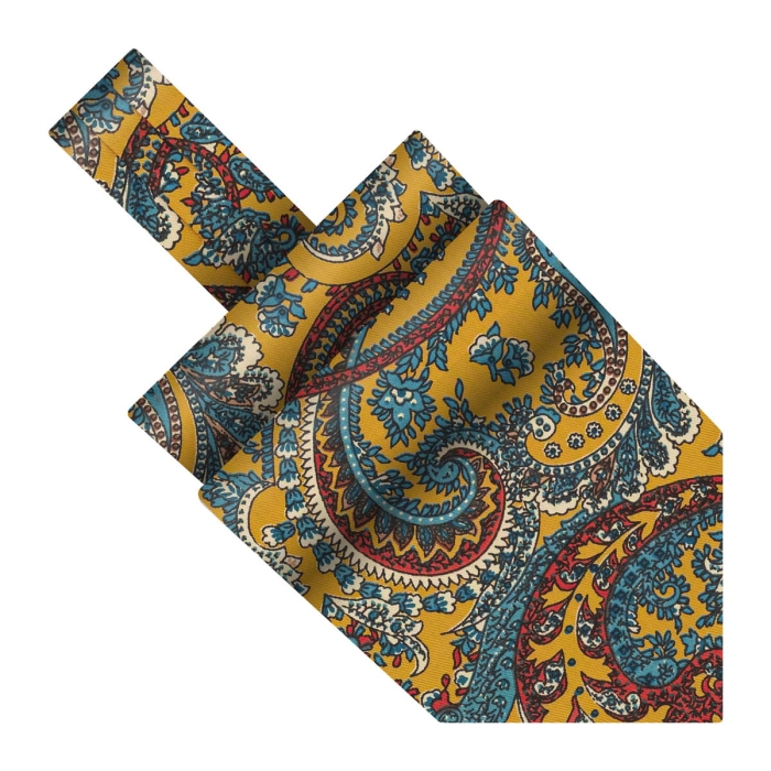 fular bawełniany em mens accessories pomarańczowy musztardowy