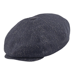 em mens accessories kaszkiet peaky blinders jodełka granatowy - cyklistówka -