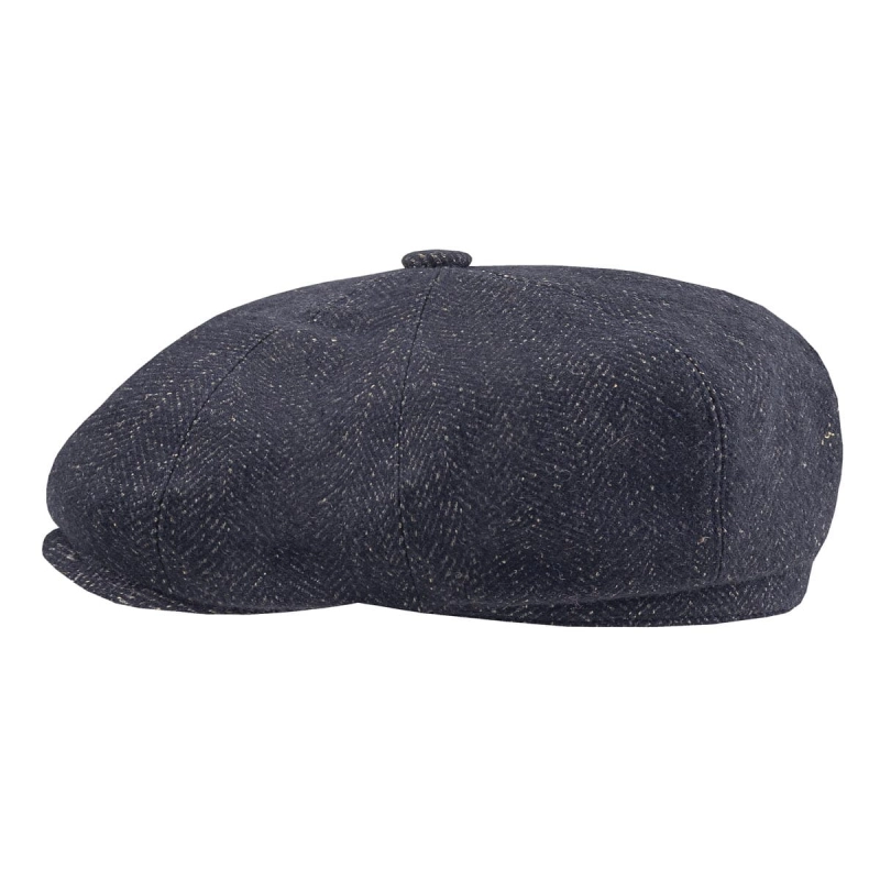 em mens accessories peaky blinders jodełka granatowy - cyklistówka -