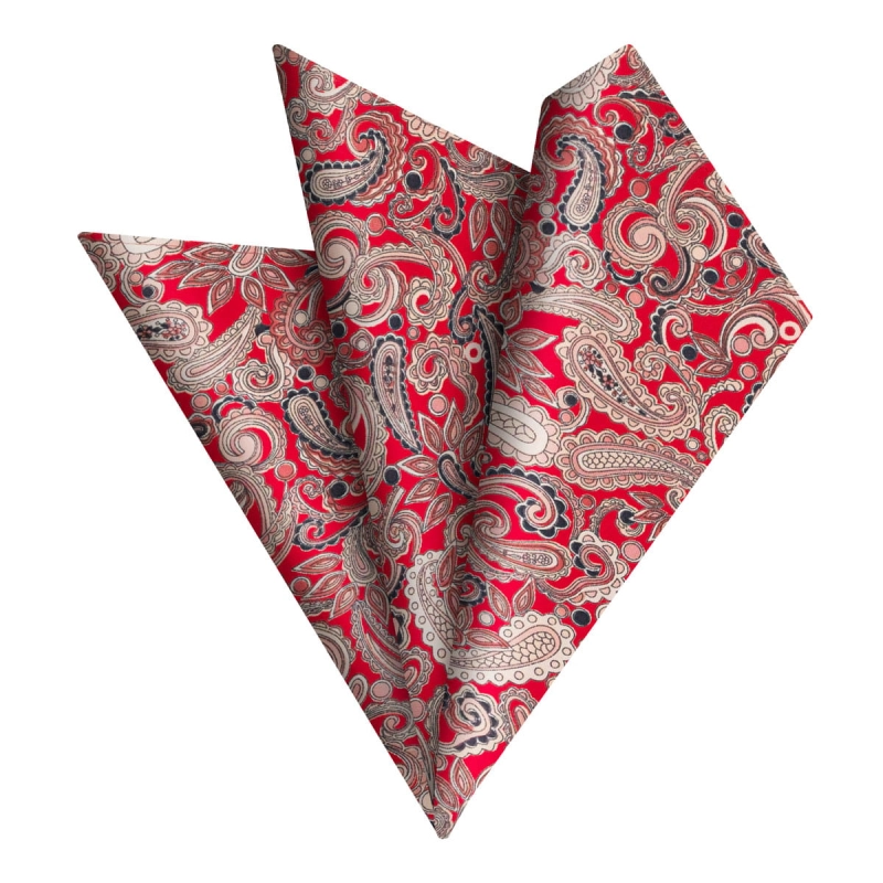 poszetka bawełniania em mens accessories paisley