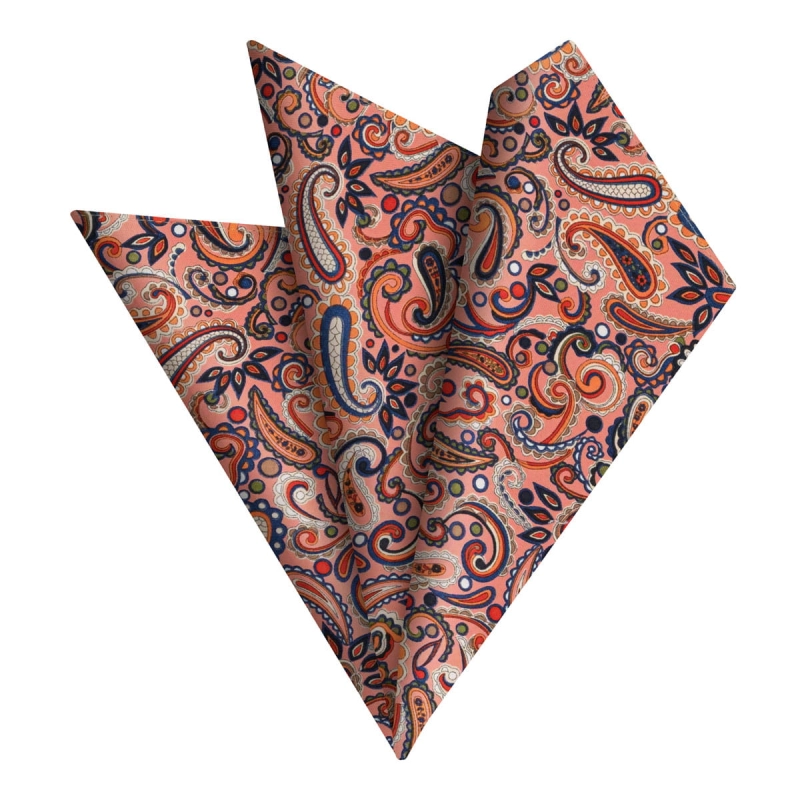 poszetka bawełniania em mens accessories paisley