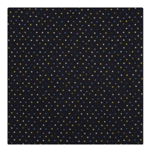 Poszetka bawełniana granatowa w grochy / kropki