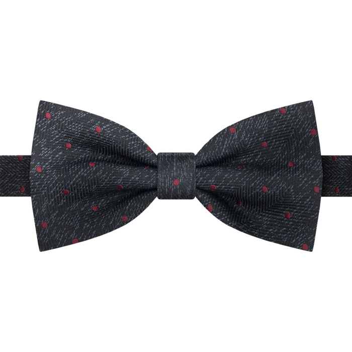 Mucha szara w czerwone kropki