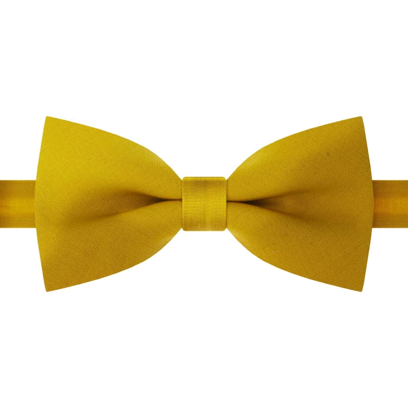 Mucha wełniana musztardowa gładka