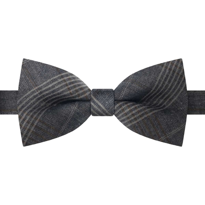 Mucha modal-bawełna klasyczna szara w kratkę