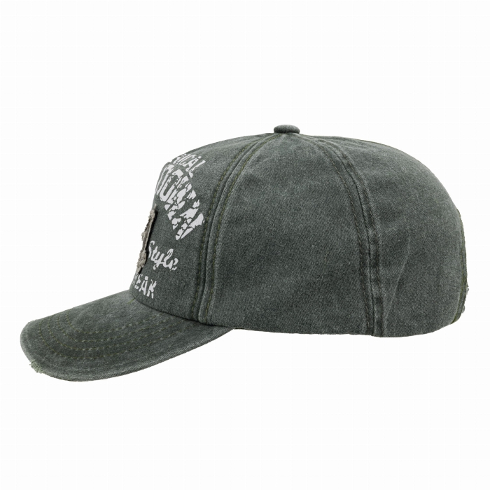 Czapka z daszkiem - bejsbolówka - bawełniana zielona