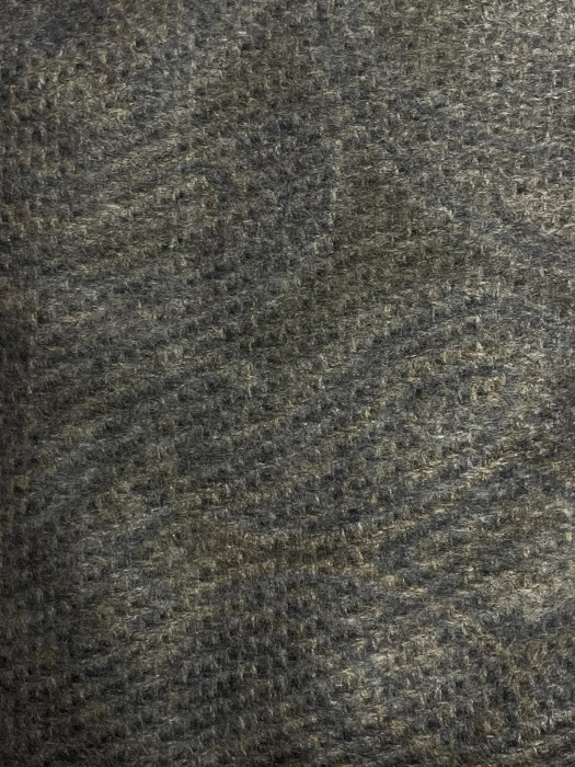 Szalik dwustronny szary granatowy melanżowy