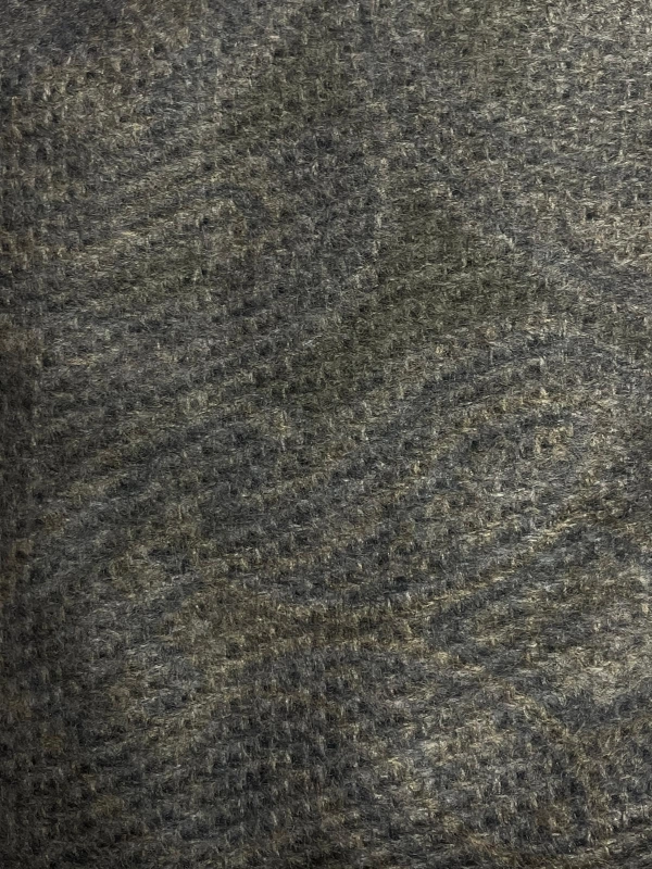 Szalik dwustronny szary granatowy melanżowy