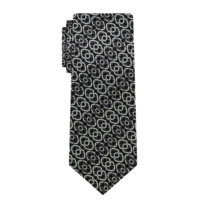 Krawat szary we wzory