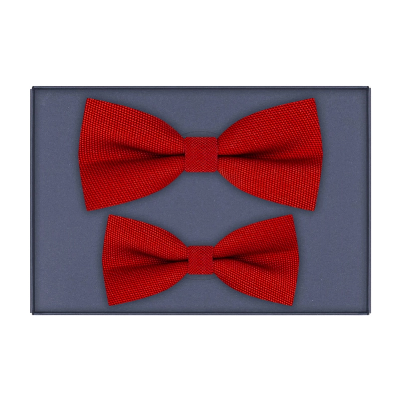 ZESTAW MUCHA MIKROFIBRA TATA + SYN czerwony