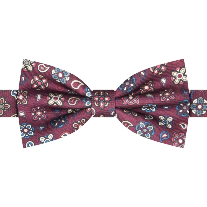 Mucha klasyczna bordowa wzorki