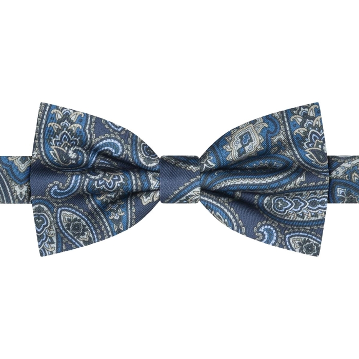 Mucha klasyczna granatowy paisley